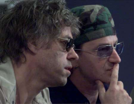 With fellow Drop Debtor Bob Geldof